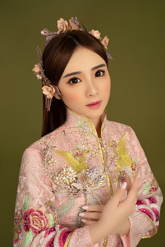 婚紗,中式婚紗,中式新娘造型,新娘造型,中式造型 