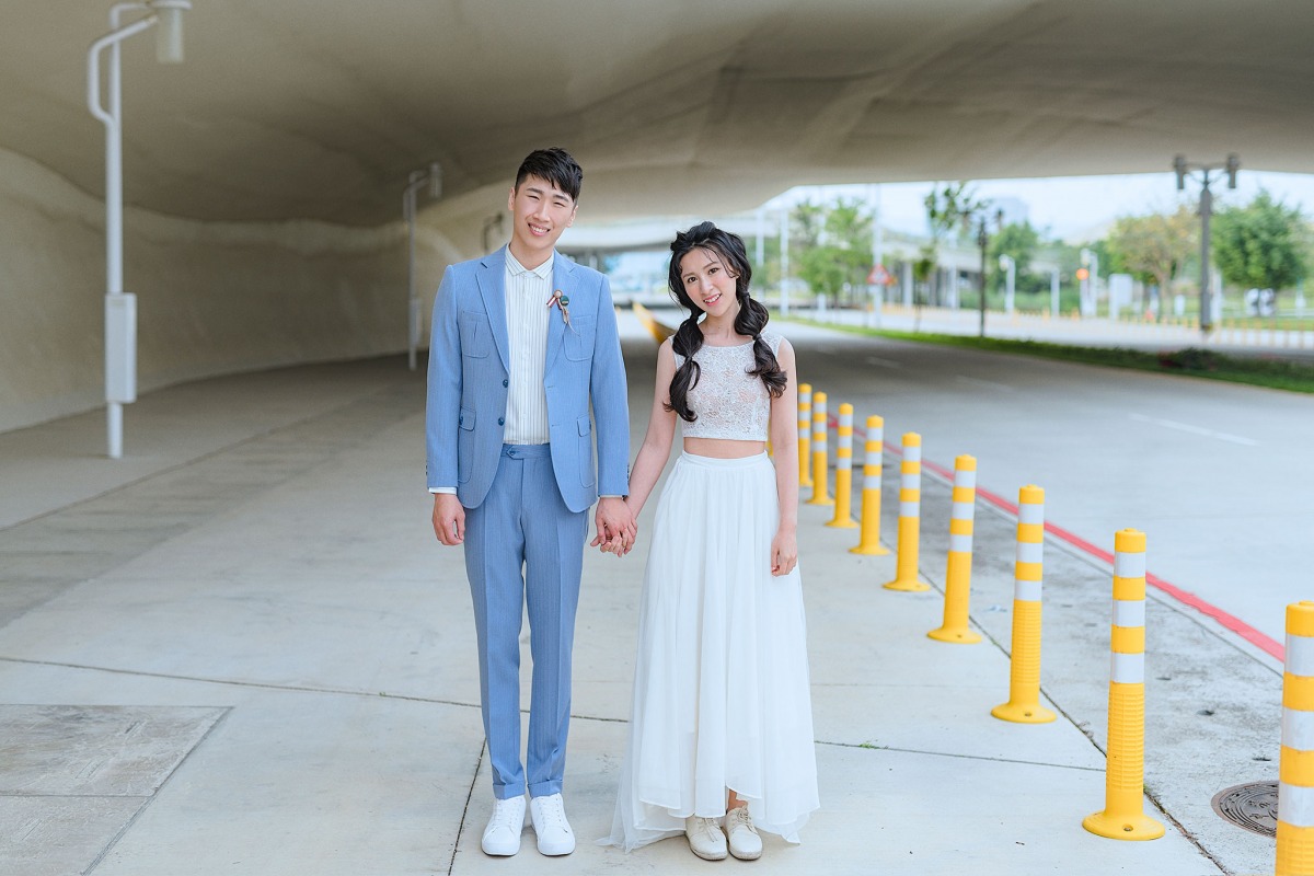 自助婚紗,自主婚紗,小清新婚紗,輕婚紗,水湳中央公園
