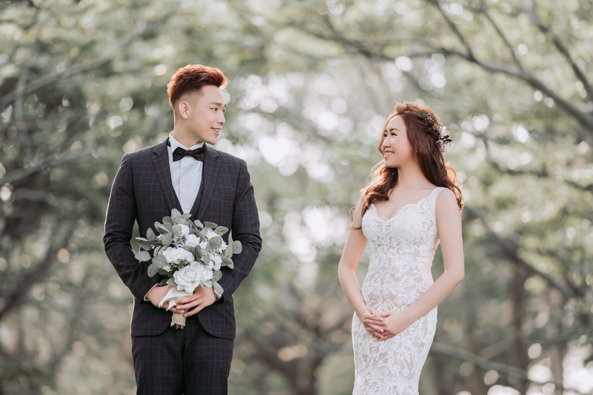 婚紗照風格自然,小清新婚紗,自然婚紗照,台中婚紗推薦,都會公園