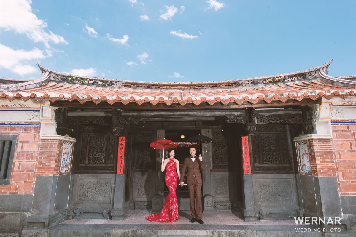 中國風婚紗,台北婚紗景點,台北婚紗外拍景點,中式婚紗,林安泰古厝