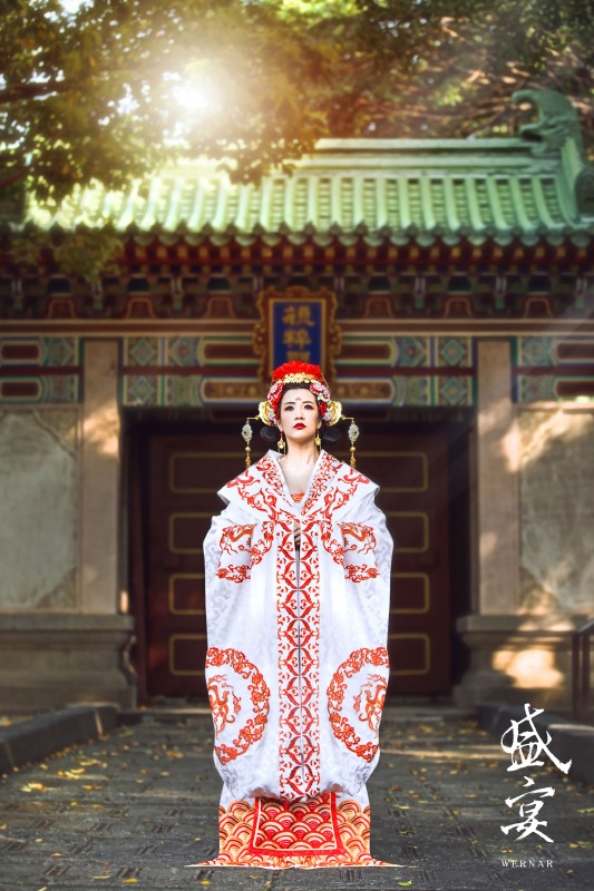 中式婚紗,中國風婚紗,龍鳳褂,婚紗照,台中孔廟