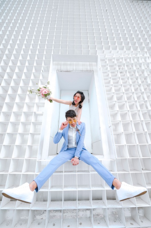 自助婚紗,自主婚紗,小清新婚紗,輕婚紗,水湳中央公園