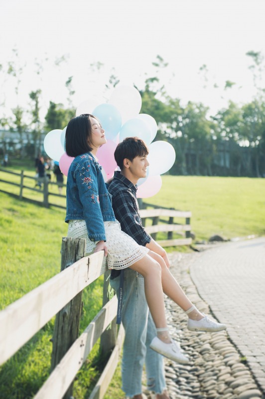 苗栗婚紗景點,清新婚紗照,日系婚紗照,便服婚紗,飛牛牧場
