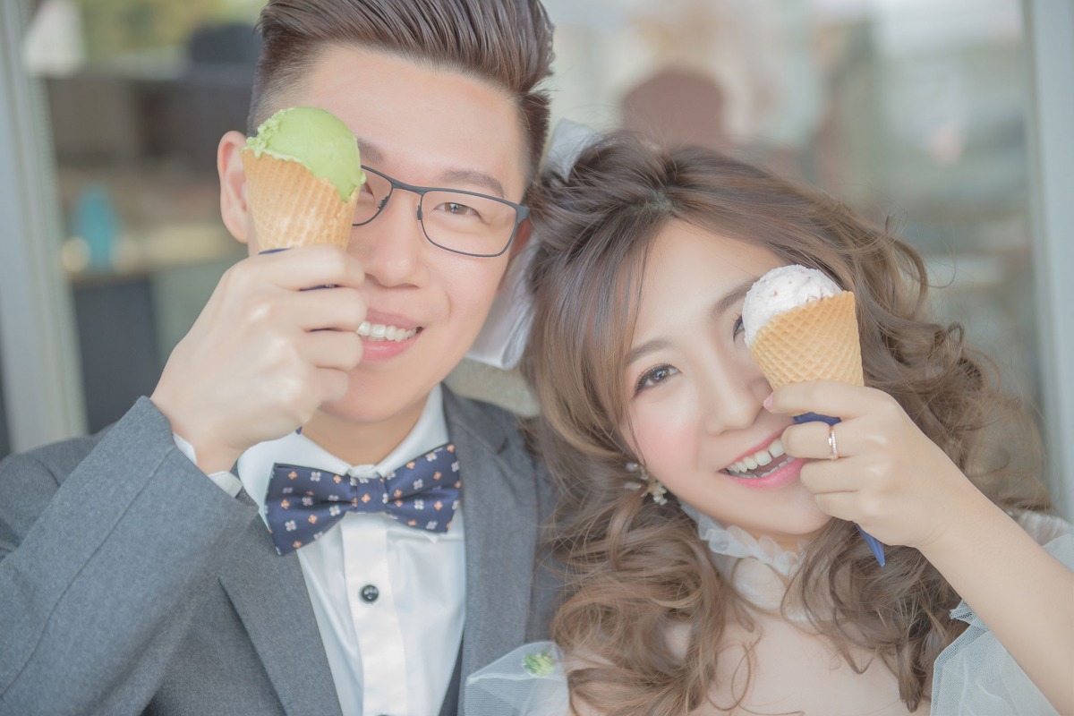 婚紗照,婚紗照風格自然,台中婚紗推薦,輕婚紗,塔拉朵冰淇淋