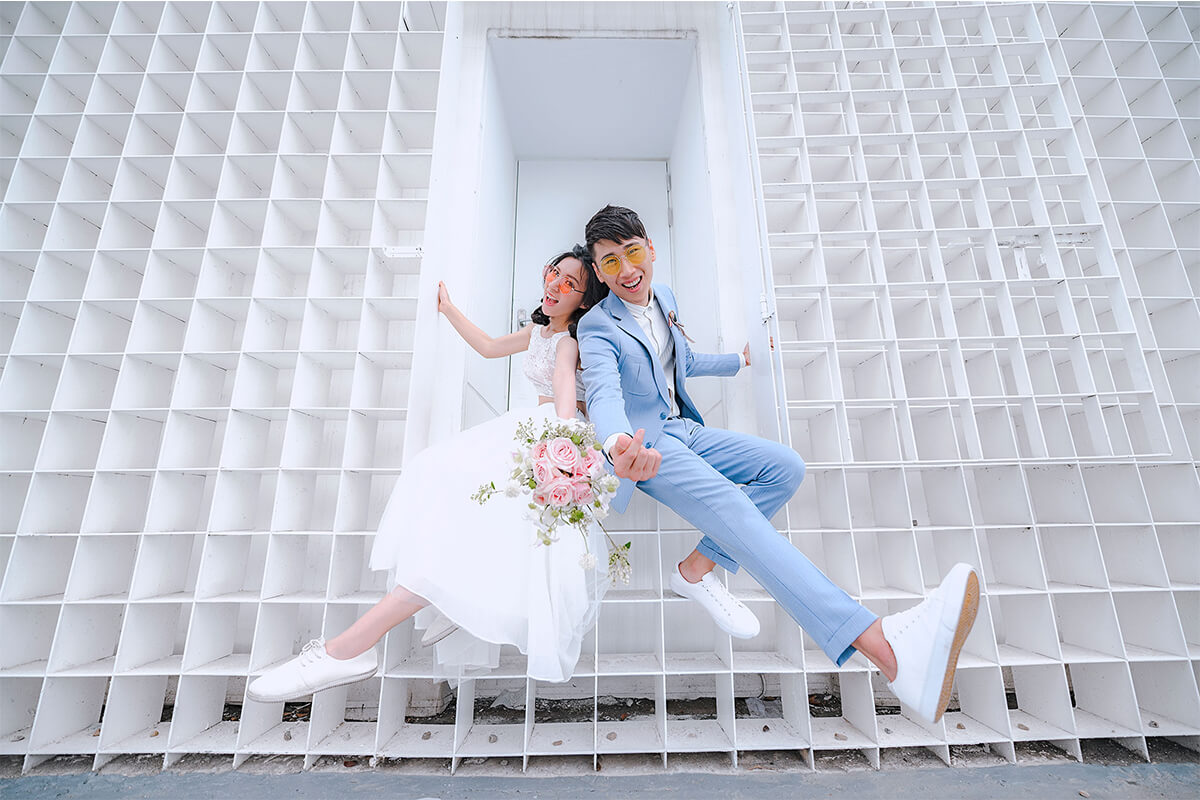 自助婚紗,自主婚紗,小清新婚紗,輕婚紗,水湳中央公園