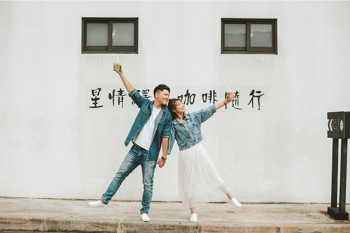 自助婚紗,自主婚紗,小清新婚紗,輕婚紗,星巴克