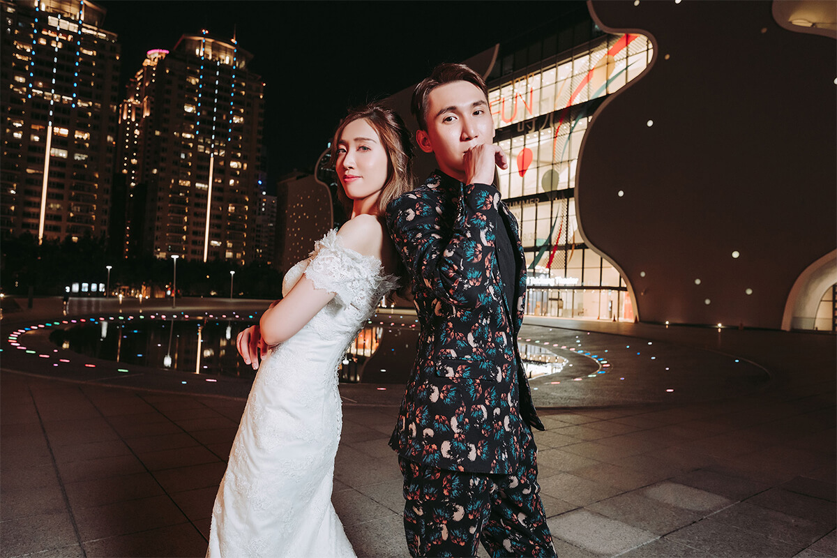 婚紗照,婚紗照風格,台中婚紗景點,夜景婚紗,台中歌劇院