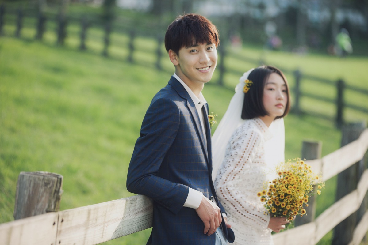 苗栗婚紗景點,清新婚紗照,日系婚紗照,便服婚紗,飛牛牧場