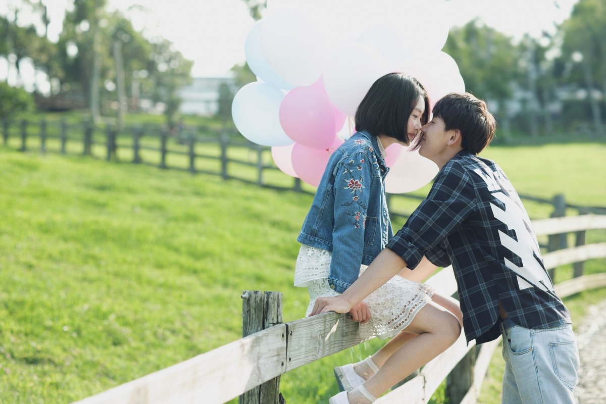 苗栗婚紗景點,清新婚紗照,日系婚紗照,便服婚紗,飛牛牧場