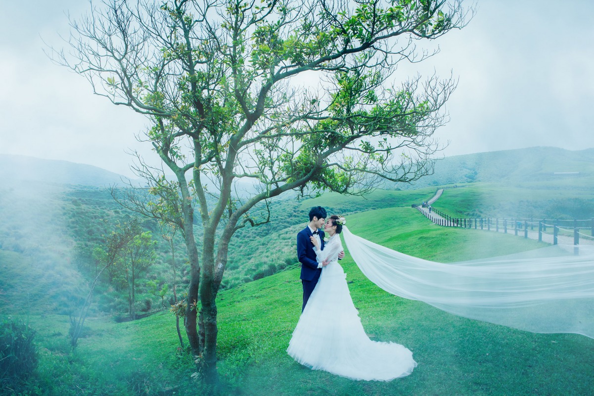 婚紗,自然婚紗照,台北拍婚紗景點,台北婚紗景點,陽明山擎天崗