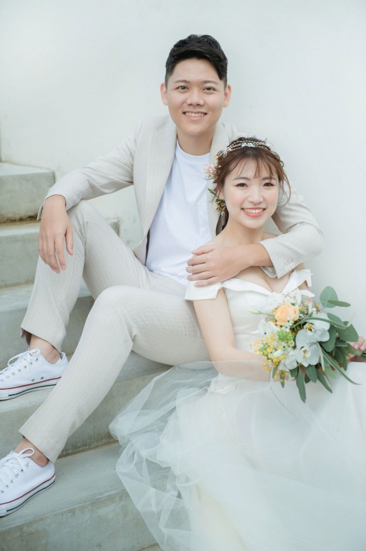 自助婚紗,自主婚紗,小清新婚紗,輕婚紗,白色海豚屋