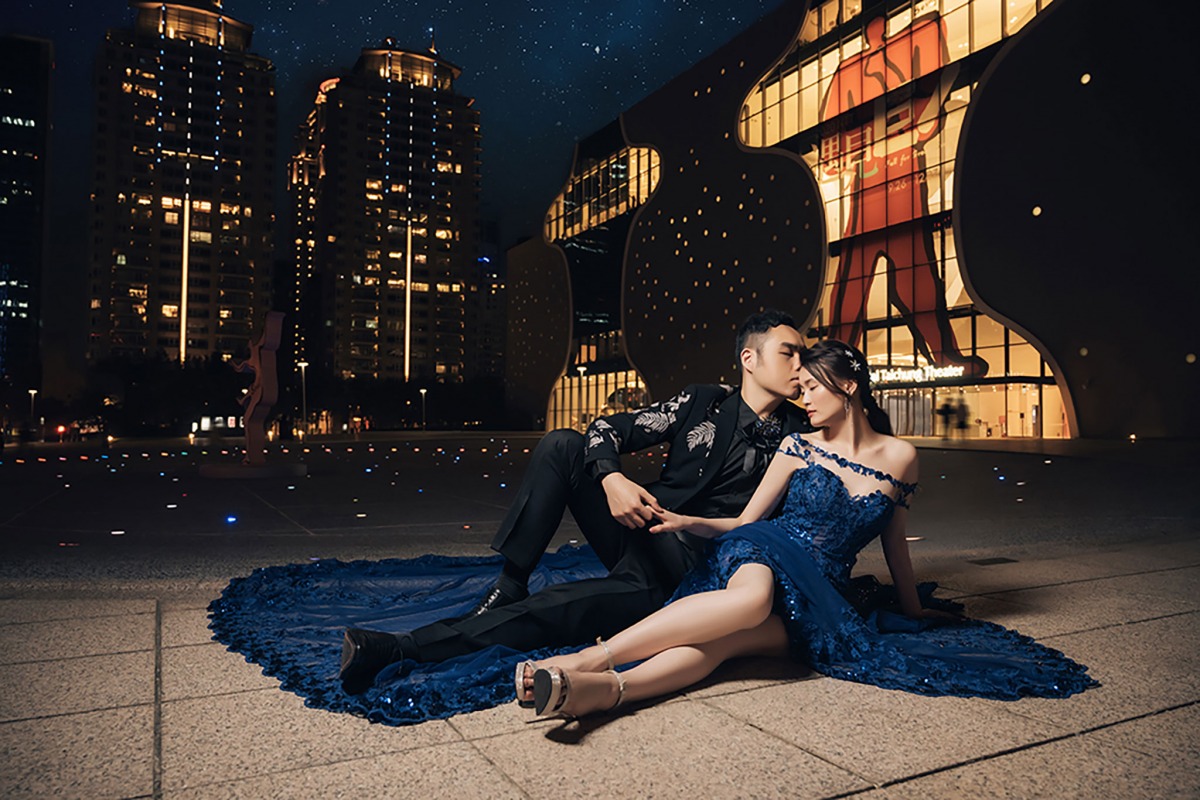 婚紗照,婚紗照風格,台中婚紗景點,夜景婚紗,台中歌劇院
