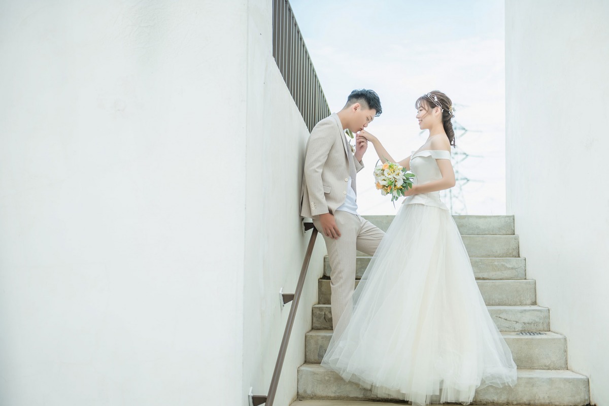 自助婚紗,自主婚紗,小清新婚紗,輕婚紗,白色海豚屋