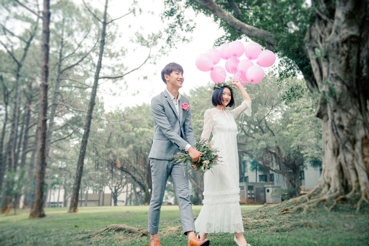 自助婚紗,校園婚紗,桃園婚紗,輕婚紗,中央大學
