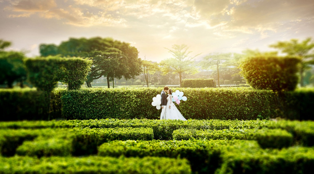 自然婚紗照,小清新婚紗,台北婚紗景點,台北拍婚紗景點,新生公園