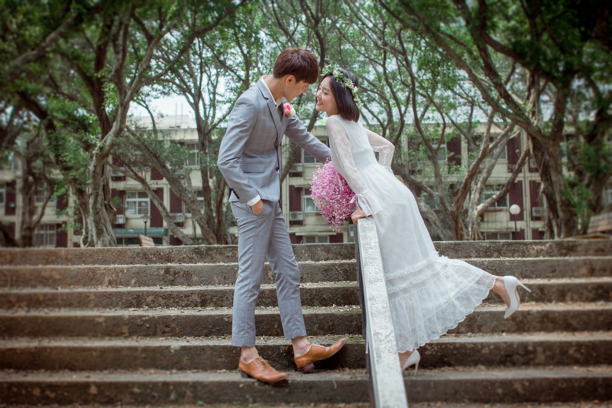 自助婚紗,校園婚紗,桃園婚紗推薦,輕婚紗,中央大學