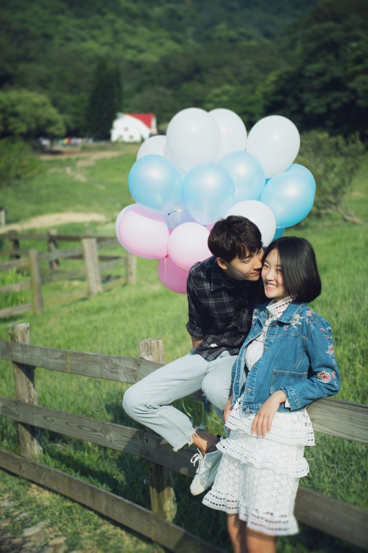 苗栗婚紗景點,清新婚紗照,日系婚紗照,便服婚紗,飛牛牧場