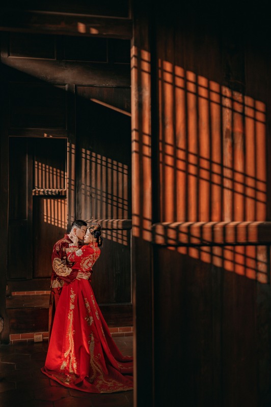 龍鳳褂,旗袍婚紗,中國風婚紗,中式婚紗,林家花園