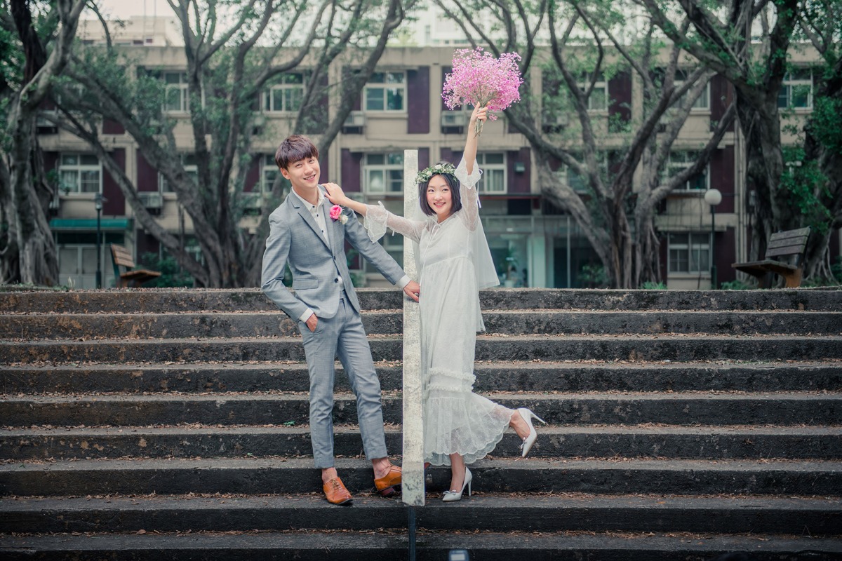 自助婚紗,校園婚紗,桃園婚紗,輕婚紗,中央大學