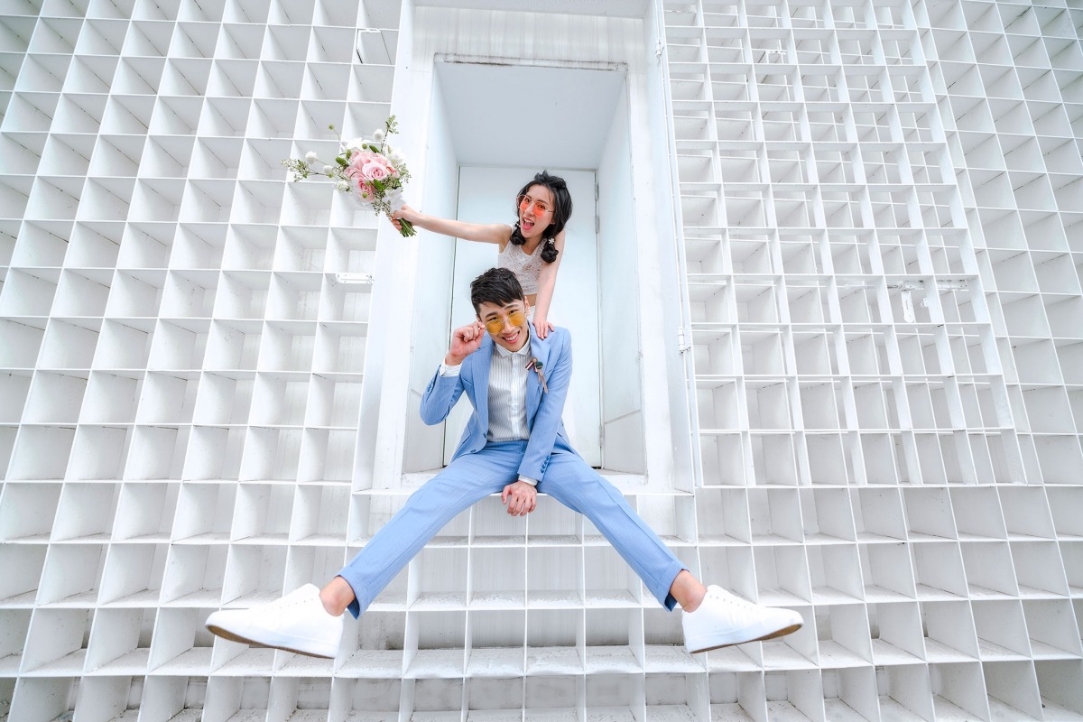 自助婚紗,自主婚紗,小清新婚紗,輕婚紗,水湳中央公園