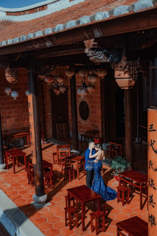 龍鳳褂,旗袍婚紗,中國風婚紗,中式婚紗,林家花園