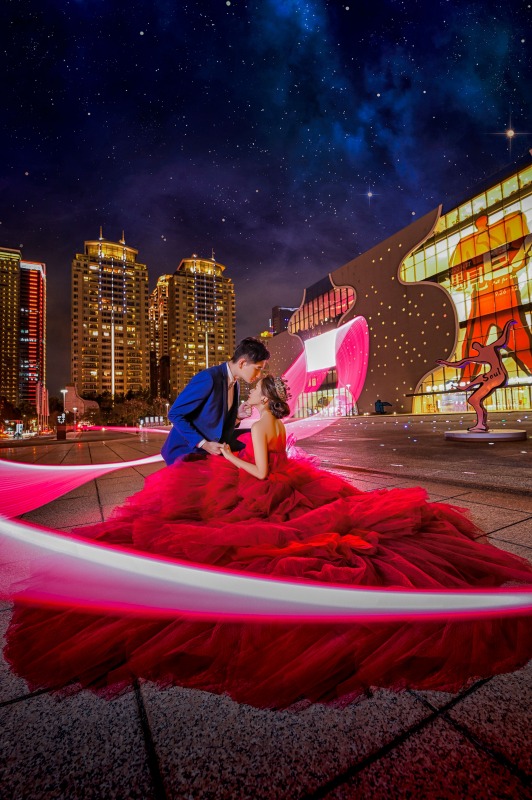 婚紗照,婚紗照風格,台中婚紗景點,夜景婚紗,台中歌劇院