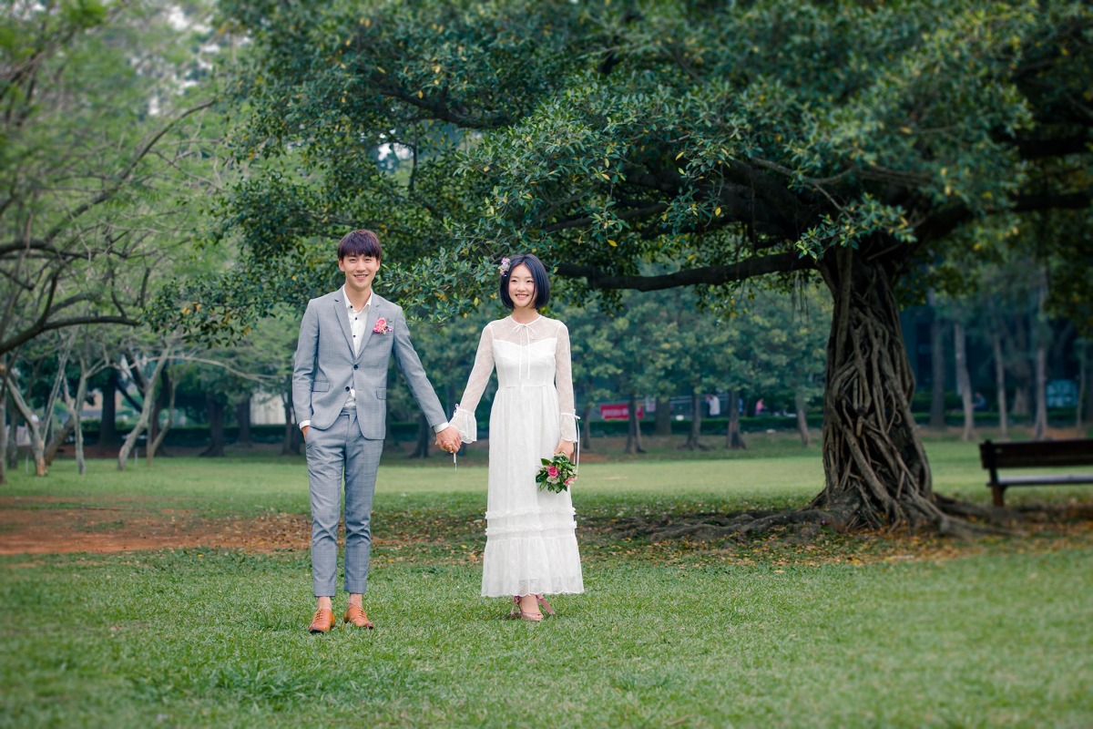 自助婚紗,校園婚紗,桃園婚紗推薦,輕婚紗,中央大學