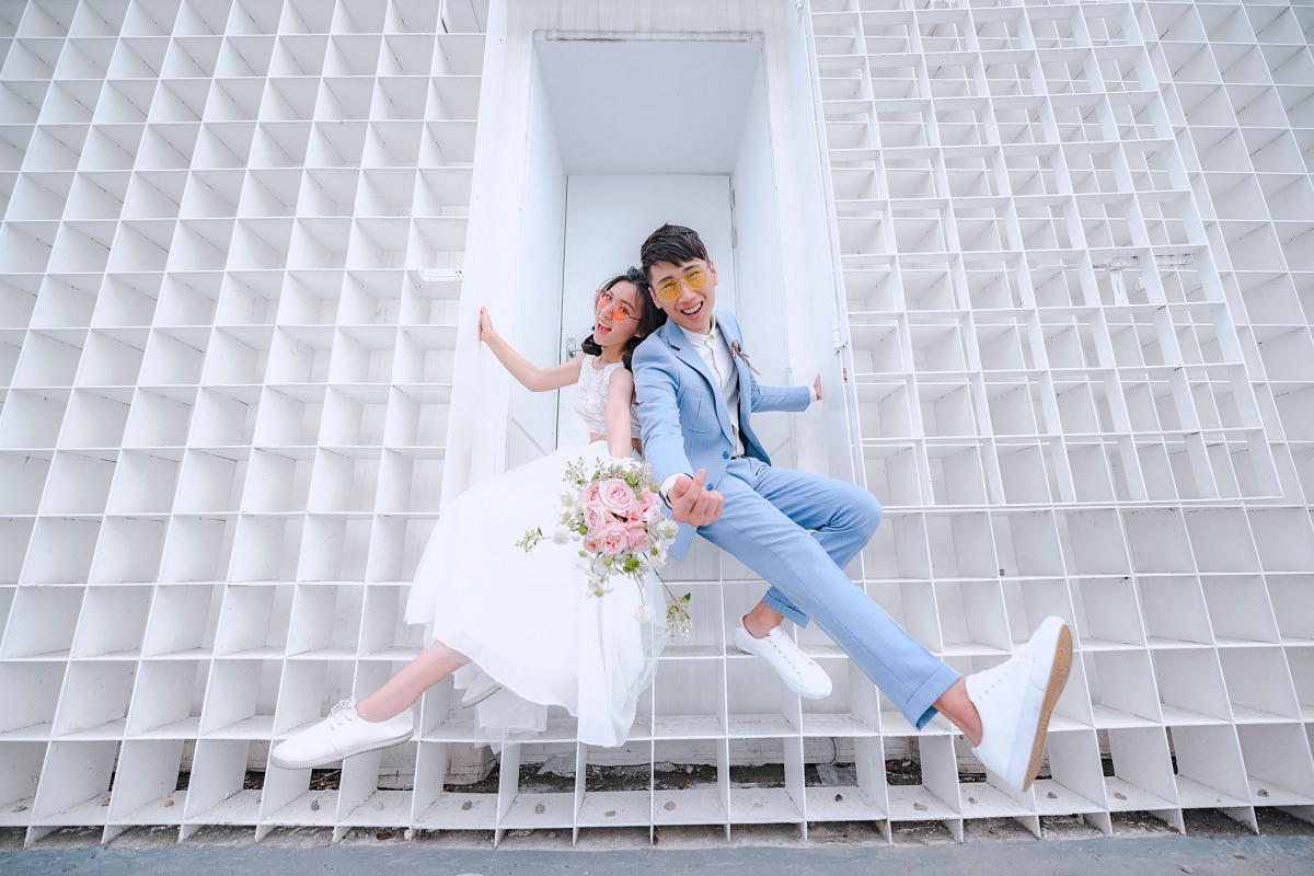 自助婚紗,自主婚紗,小清新婚紗,輕婚紗,水湳中央公園