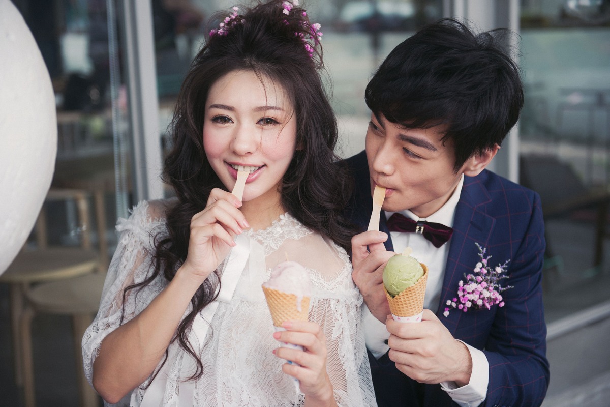婚紗照,婚紗照風格自然,台中婚紗推薦,輕婚紗,塔拉朵冰淇淋