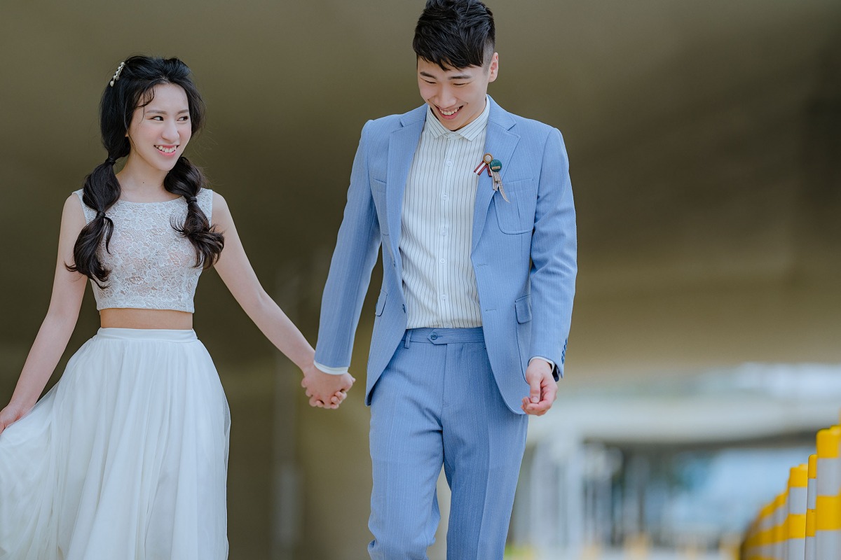 自助婚紗,自主婚紗,小清新婚紗,輕婚紗,水湳中央公園