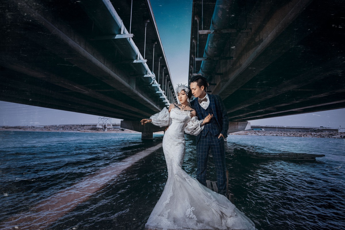 自然婚紗照,婚紗照風格自然,彰化婚紗推薦,美式婚紗,彰濱工業區