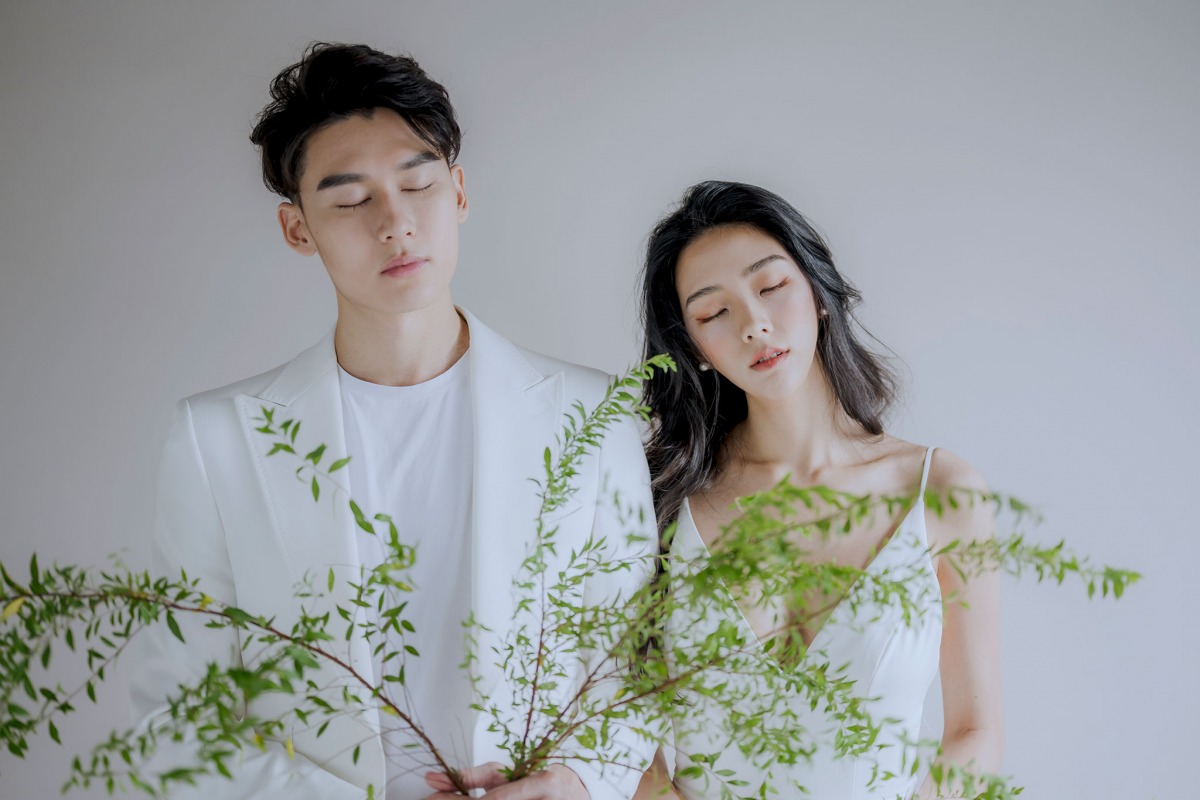 台中婚紗推薦,桃園婚紗推薦,韓式婚紗,韓系婚紗,華納婚紗攝影棚內