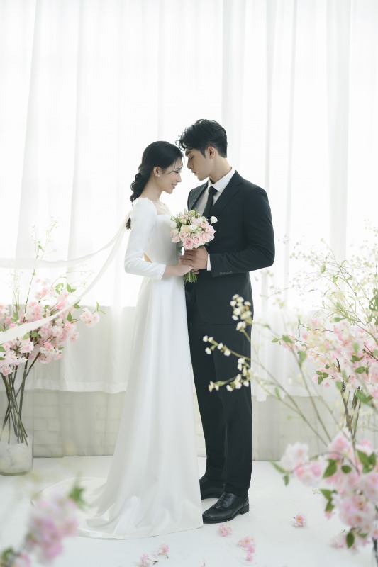 台中婚紗推薦,桃園婚紗推薦,韓式婚紗,韓系婚紗,華納婚紗攝影棚內