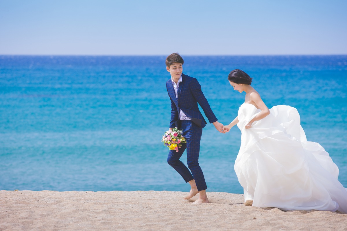 海邊婚紗照,海邊婚紗,海灘婚紗