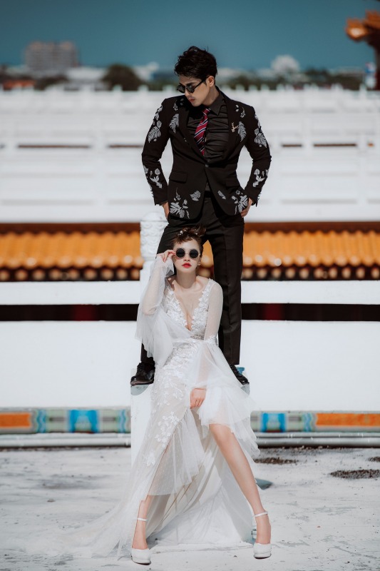 婚紗照,中國風婚紗,中式婚紗照,台南拍婚紗景點,聖母廟