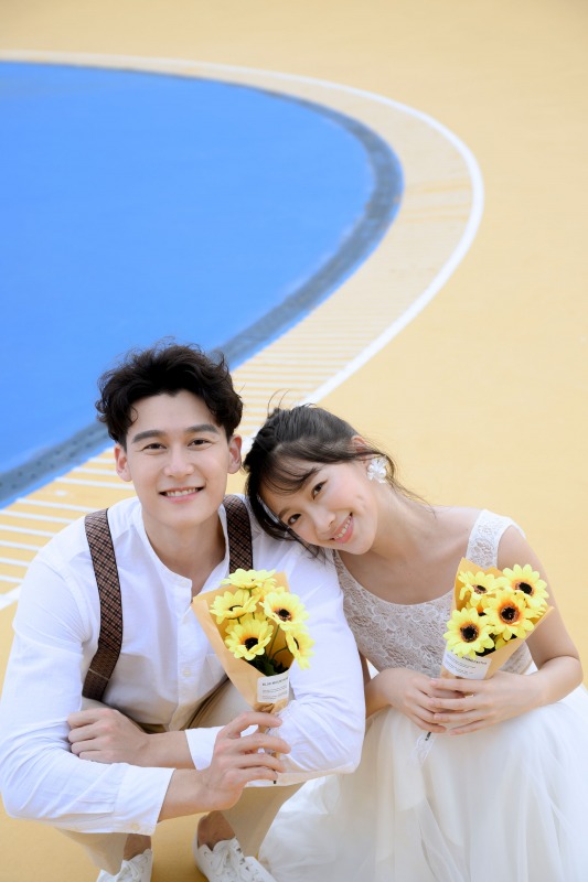 自助婚紗,自主婚紗,小清新婚紗,輕婚紗,港區運動公園