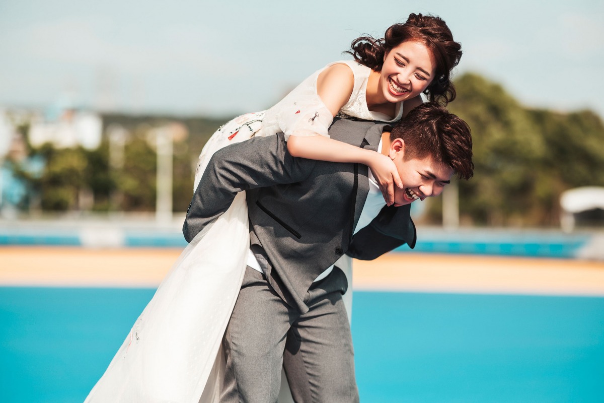 自助婚紗,自主婚紗,小清新婚紗,輕婚紗,港區運動公園