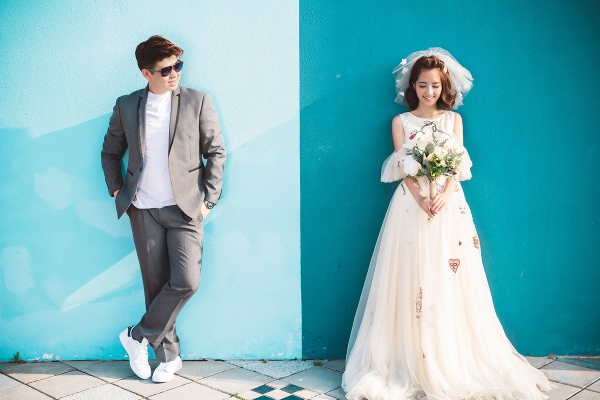 自助婚紗,自主婚紗,小清新婚紗,輕婚紗,港區運動公園