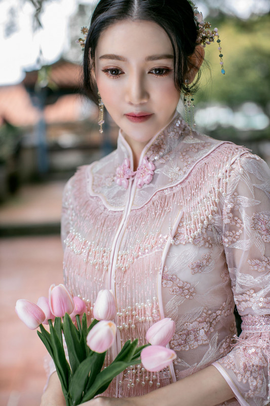 中式婚紗照,旗袍婚紗,台北婚紗景點,台北拍婚紗景點,林本源園邸