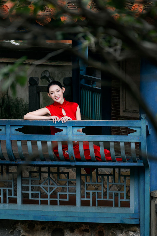 中式婚紗照,旗袍婚紗,台北婚紗景點,台北拍婚紗景點,林本源園邸