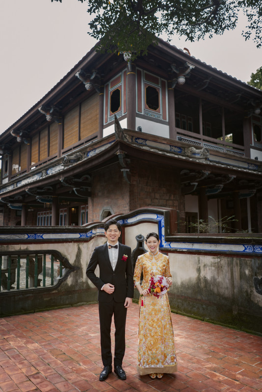 台中婚紗推薦,桃園婚紗推薦,中式婚紗,龍鳳褂,林本源園邸