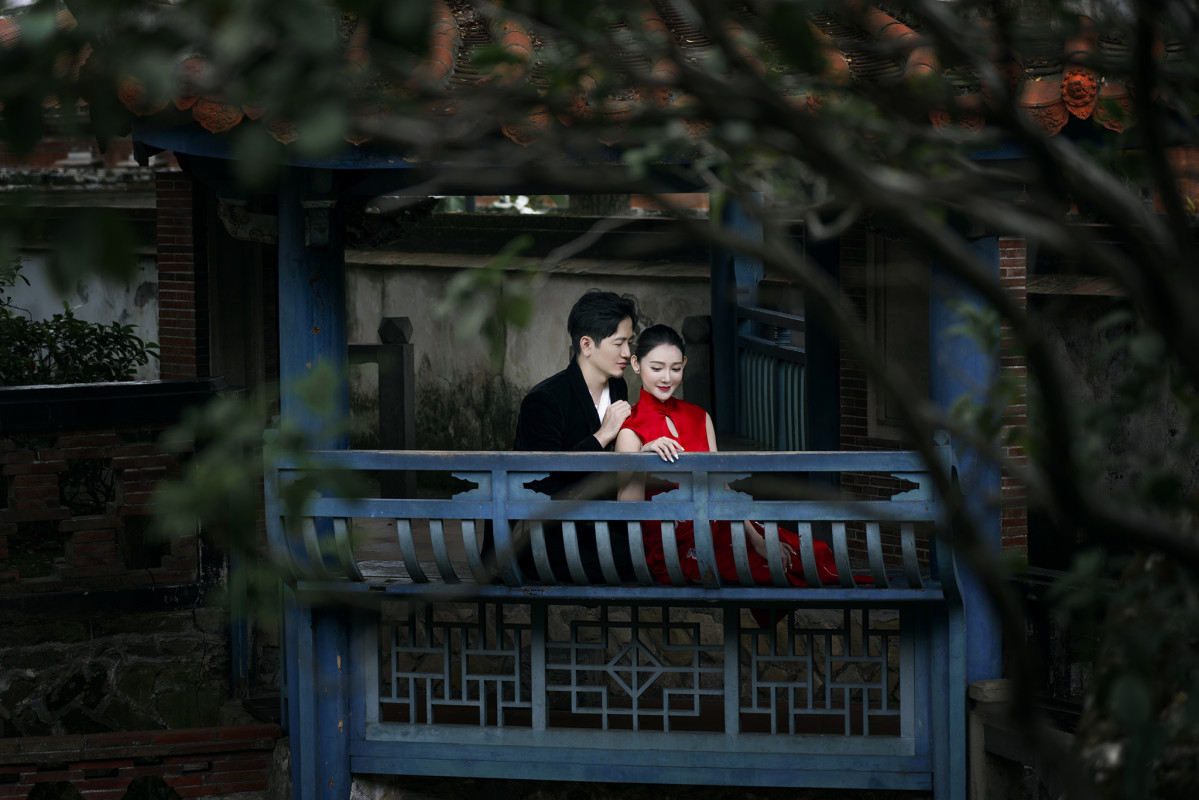 台中婚紗推薦,桃園婚紗推薦,中式婚紗,旗袍婚紗,板橋林家花園