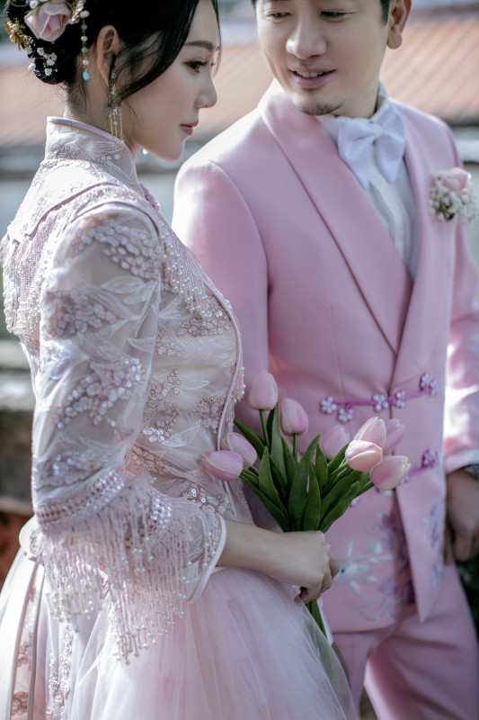 台中婚紗推薦,桃園婚紗推薦,中式婚紗,秀禾服婚紗,板橋林家花園