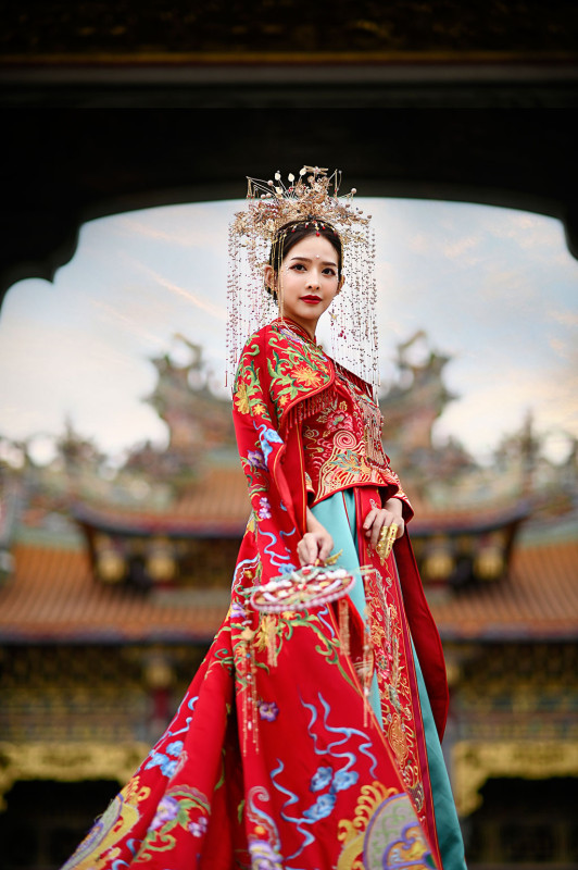 台中婚紗推薦,桃園婚紗推薦,中式婚紗,秀禾服婚紗,觀音寺