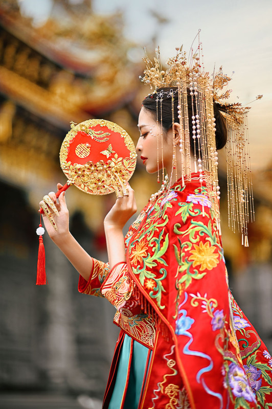 台中婚紗推薦,桃園婚紗推薦,中式婚紗,秀禾服婚紗,觀音寺