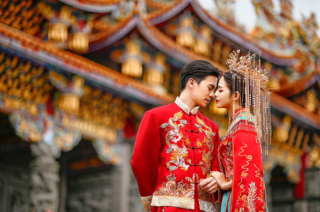 台中婚紗推薦,桃園婚紗推薦,中式婚紗,秀禾服婚紗,觀音寺