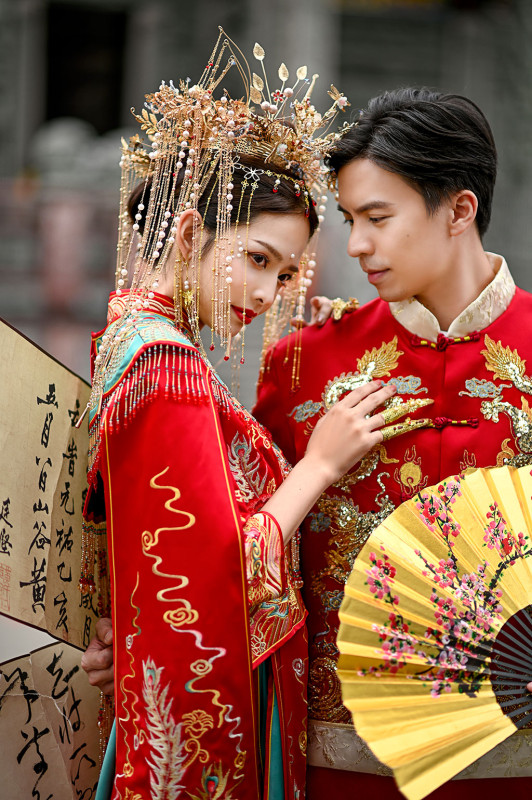 台中婚紗推薦,桃園婚紗推薦,中式婚紗,秀禾服婚紗,觀音寺