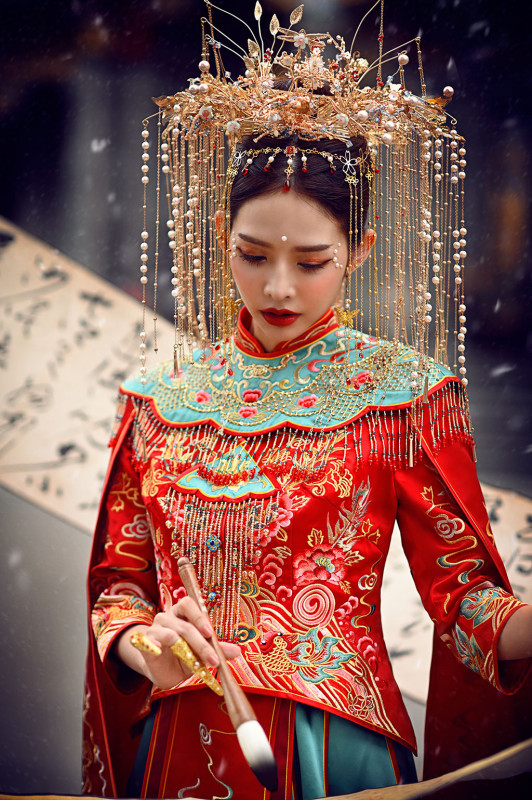 台中婚紗推薦,桃園婚紗推薦,中式婚紗,秀禾服婚紗,觀音寺