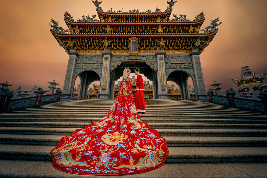台中婚紗推薦,桃園婚紗推薦,中式婚紗,秀禾服婚紗,觀音寺