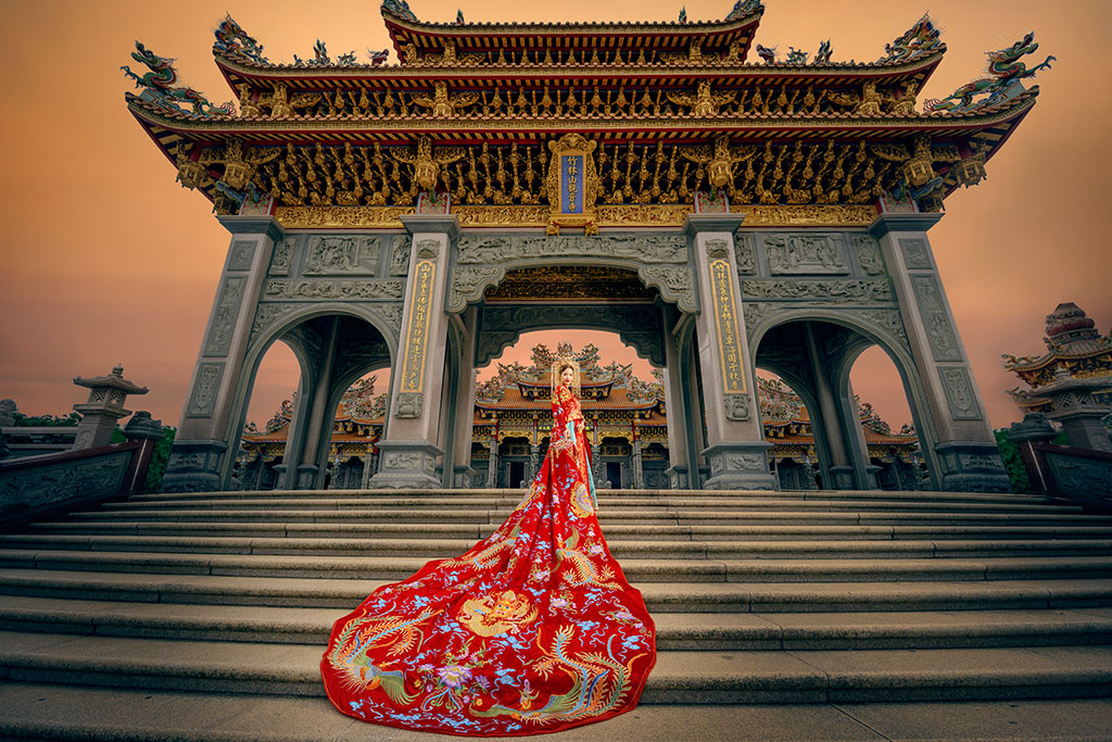 台中婚紗推薦,桃園婚紗推薦,中式婚紗,秀禾服婚紗,觀音寺
